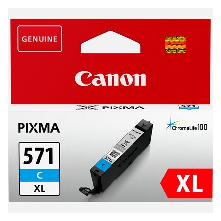 Canon CLI 571C XL original Cyan blækpatron (0332001) bulk