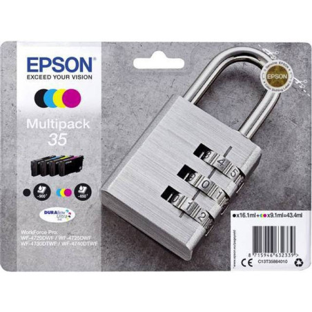 Epson 35 original multipack blækpatroner - 43,4 ml