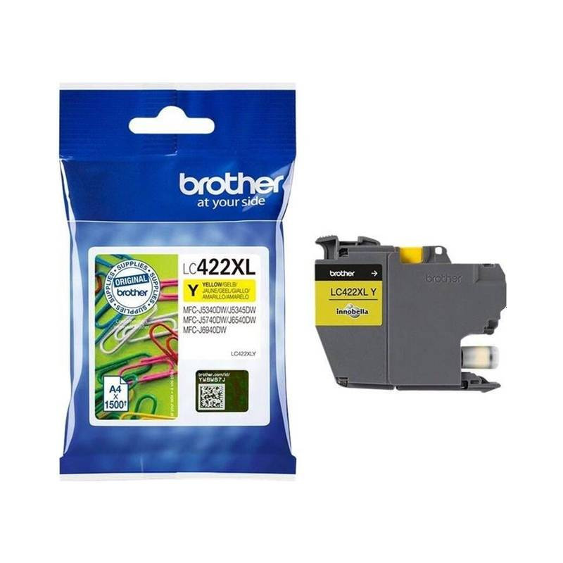 Brother LC 422XL blækpatron gul (LC422XLY) original