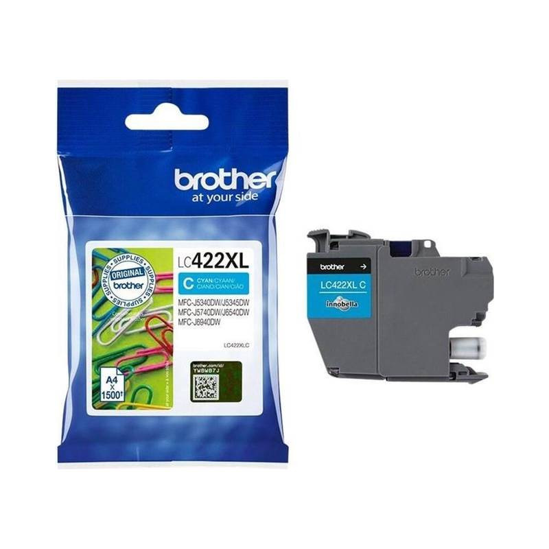 Brother LC 422XL blækpatron cyan (LC422XLC) original