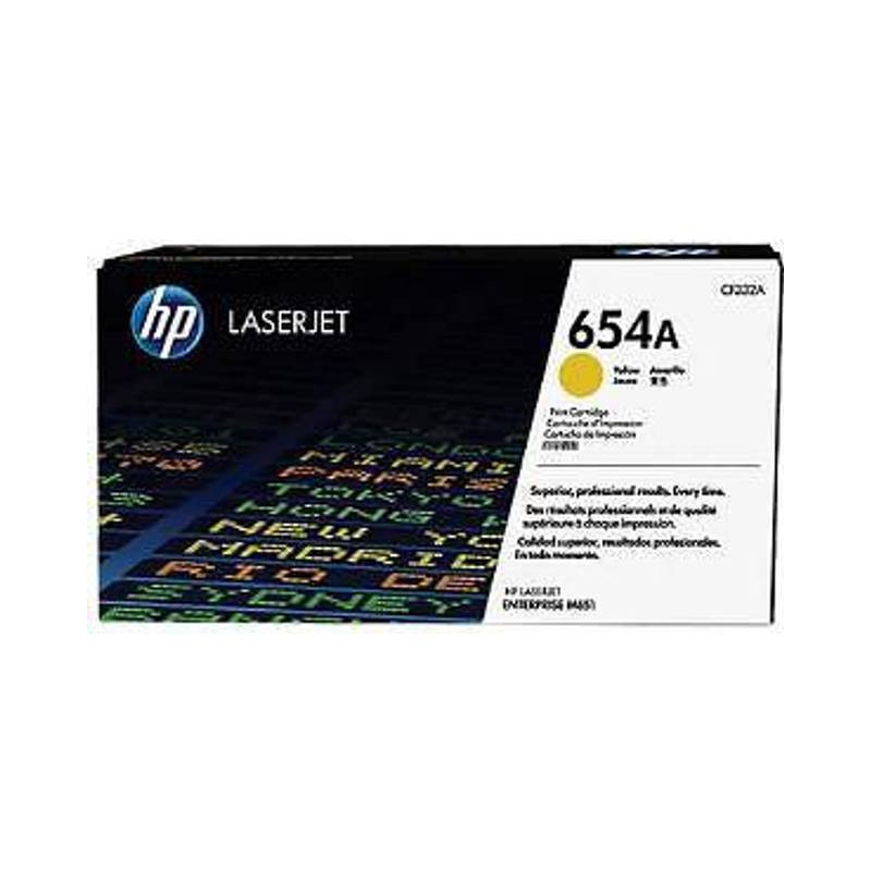 HP 654A toner gul (CF332A) original bulk