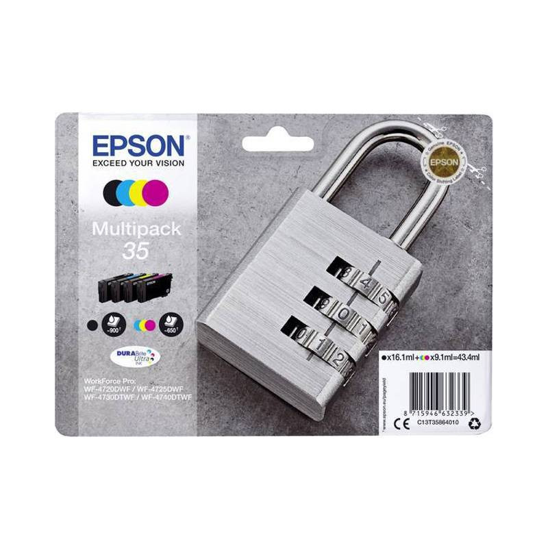 Epson 35/35XL multipack blækpatron CMYK (C13T35864010) original bulk