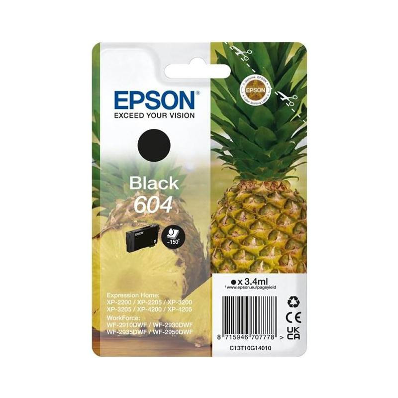 Epson 604 original Sort blækpatron bulk