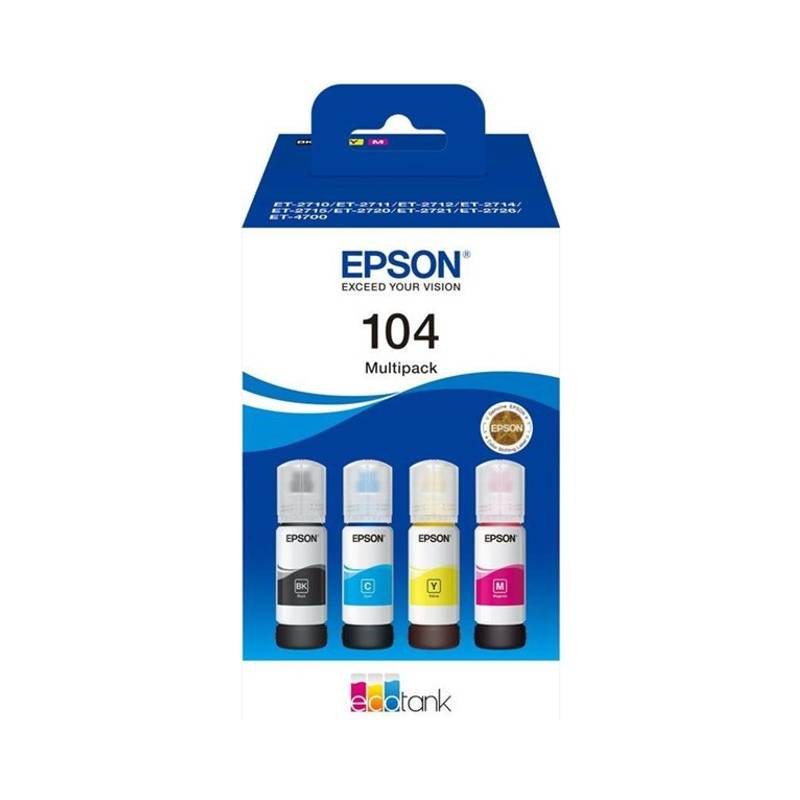 Epson 104 EcoTank original MultiPack blækbeholdere