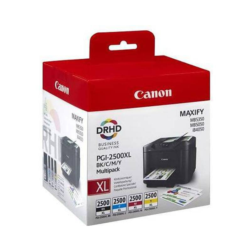 Canon PGI 2500XL C/M/Y/BK original multipack blækpatroner