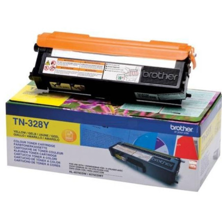 Brother TN 328Y original Gul toner