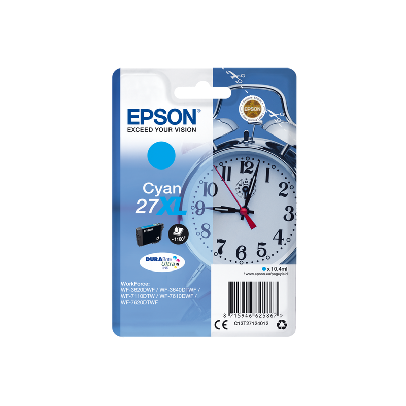 Epson 27XL blækpatron cyan (T2713) original