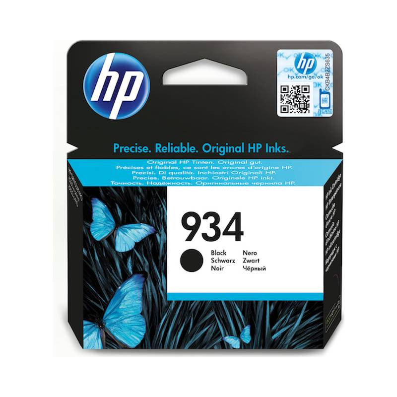 HP 934 original Sort blækpatron C2P19AE OD