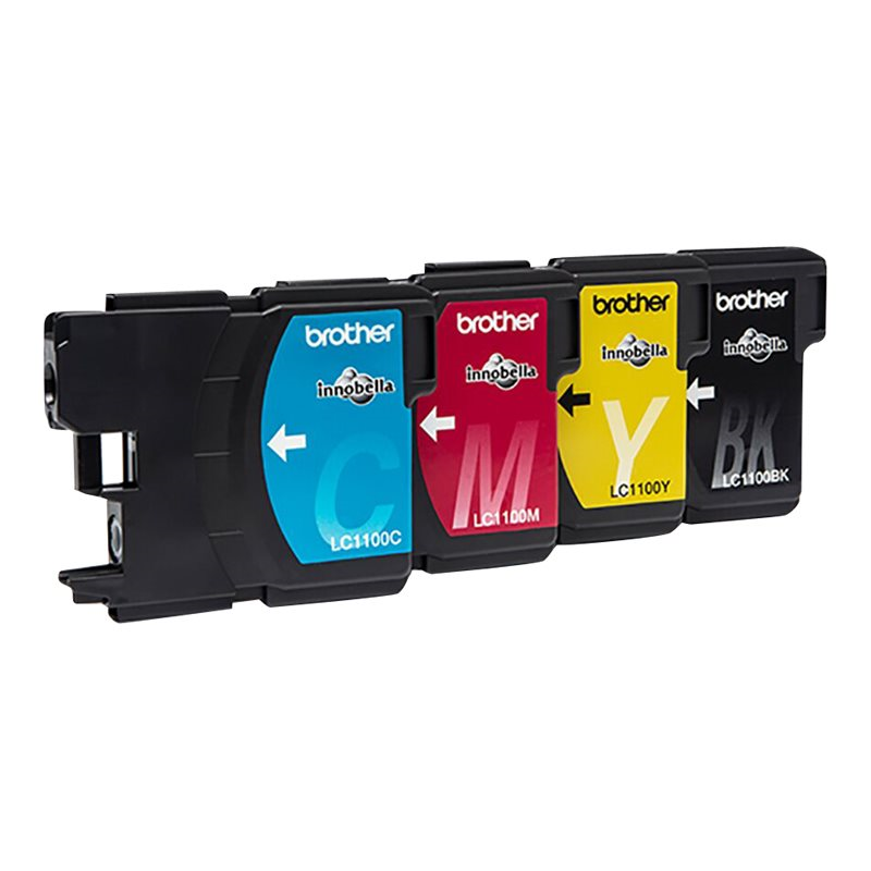 Brother LC 1100 multipack blækpatron CMYK (LC1100VALBP) original bulk