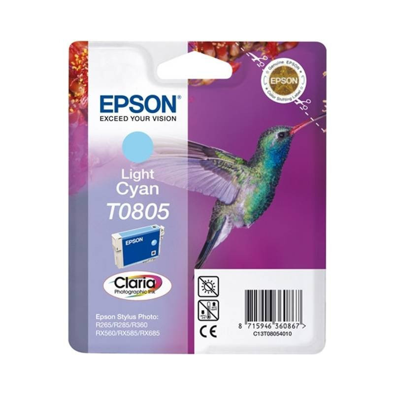 Epson T0805 blækpatron light_cyan (C13T08054011) original bulk