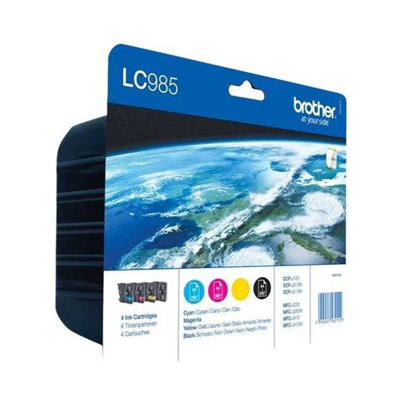 Brother LC 985 multipack blækpatron CMYK (LC985VALBP) original