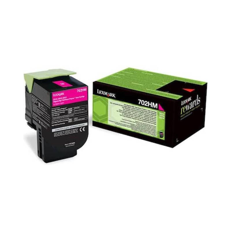 Lexmark 702HM original Magenta toner 70C20HM0 Lexmark 702HM original Magenta toner 70C20HM0