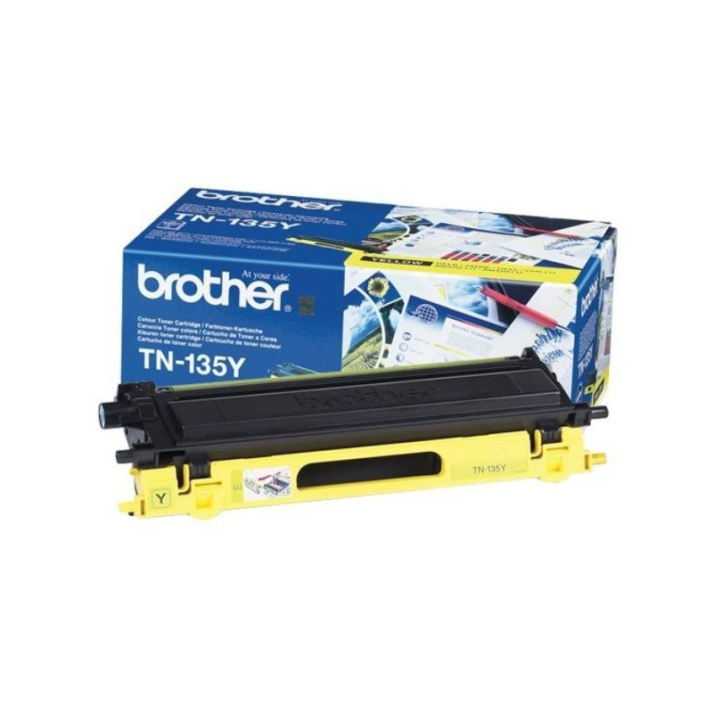 Brother TN-135Y toner gul (TN135Y) original bulk billig pris | Multitech