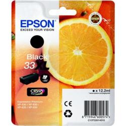 Epson 33XL blækpatron sort (T3351) original bulk