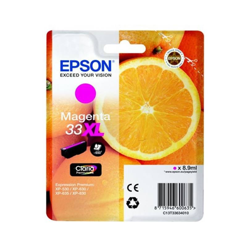 Epson 33XL blækpatron magenta (C13T33634022) original