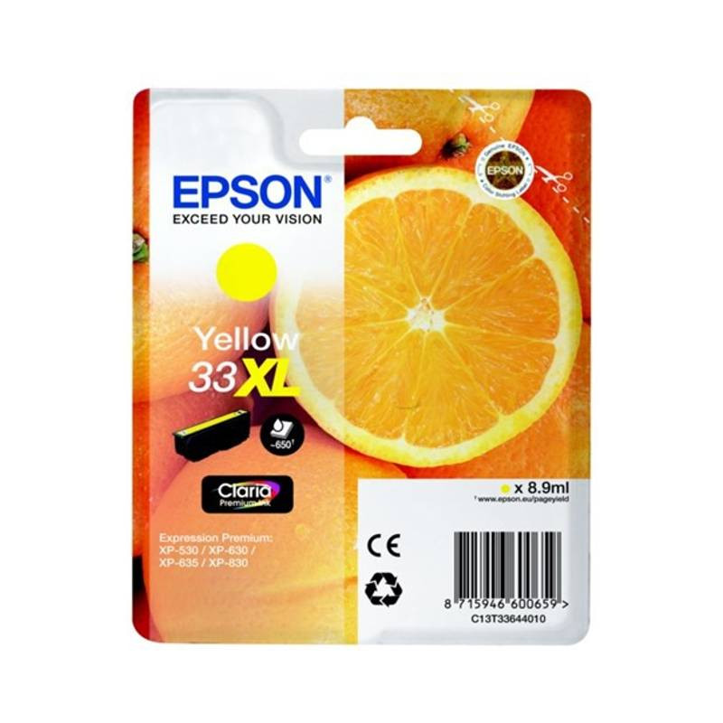 Epson 33XL original Gul blækpatron T3364 bulk