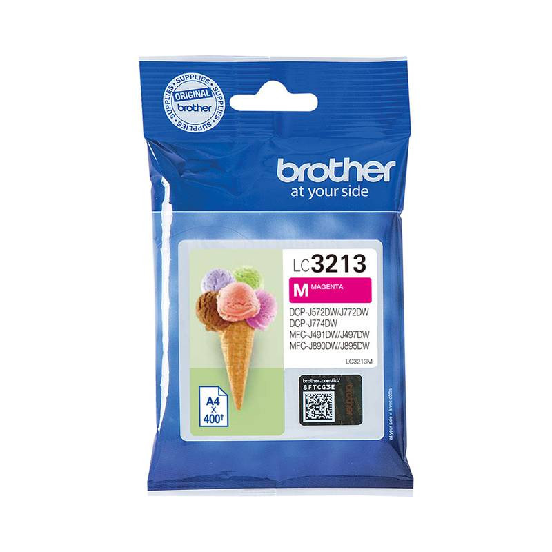 Brother 3213 blækpatron magenta (LC3213M) original