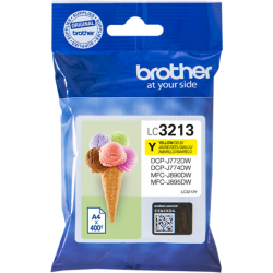 Brother 3213 blækpatron gul (LC3213Y) original