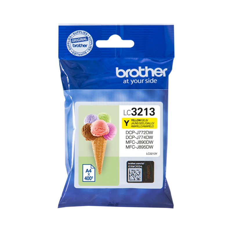 Brother 3213 blækpatron gul (LC3213Y) original