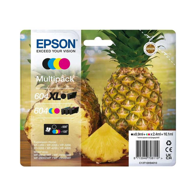 Epson 604XL BK+CMY original Multipack blækpatroner