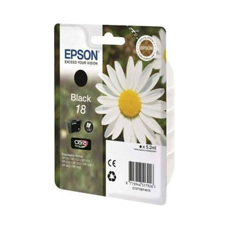 Epson 18 original Sort blækpatron T1801