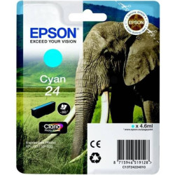 Epson 24 blækpatron cyan (T2422) original bulk