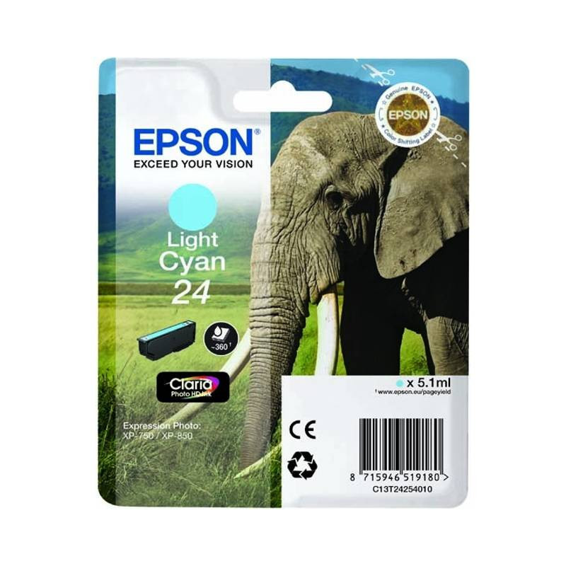 Epson 24 blækpatron light_cyan (C13T24254012) original bulk
