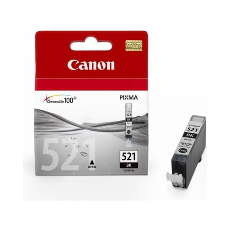 Canon CLI 521BK original Sort blækpatron 2933B001 bulk