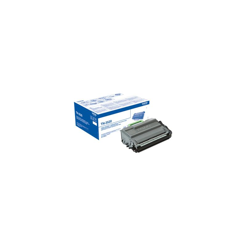 Brother toner sort (TN-3520) original bulk