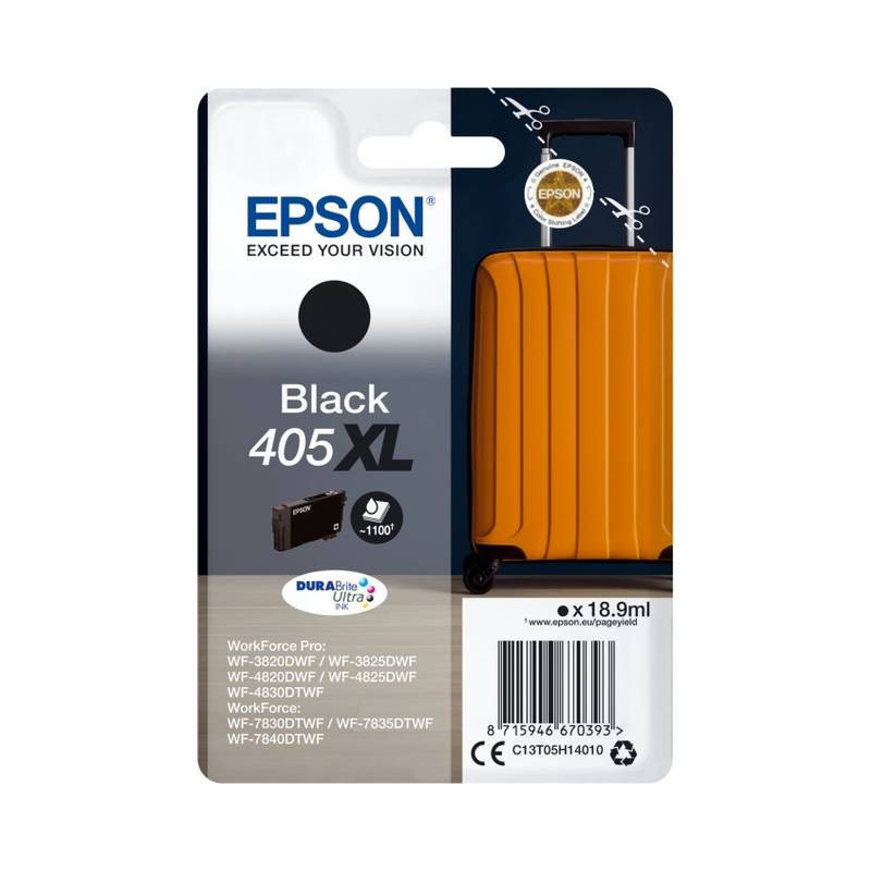 Epson 405XL blækpatron sort (C13T05H14010) original bulk