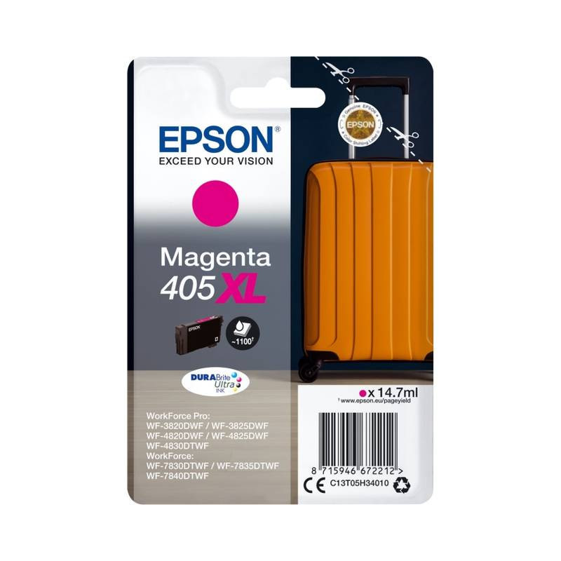 Epson 405XL blækpatron magenta (C13T05H34010) original bulk