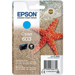 Epson 603 blækpatron cyan (C13T03U24010) original