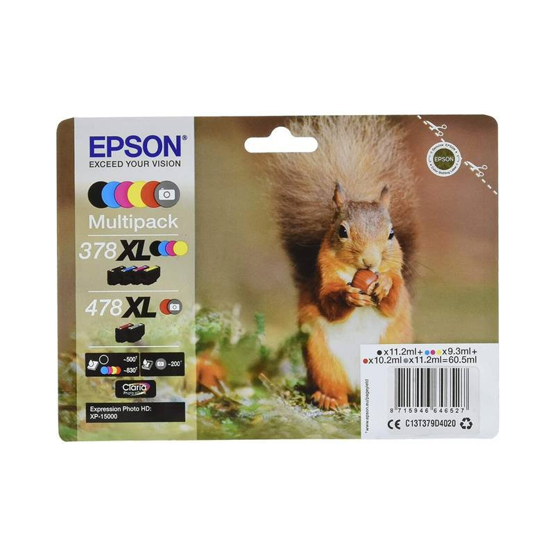 Epson 378XL/478XL original MultiPack blækpatron T3798 bulk