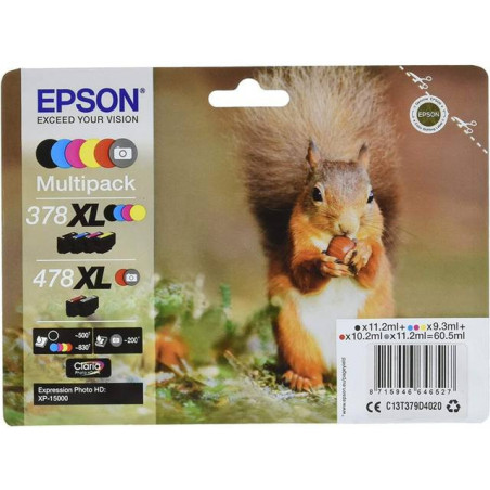 Epson 378XL/478XL original MultiPack blækpatron T3798 bulk