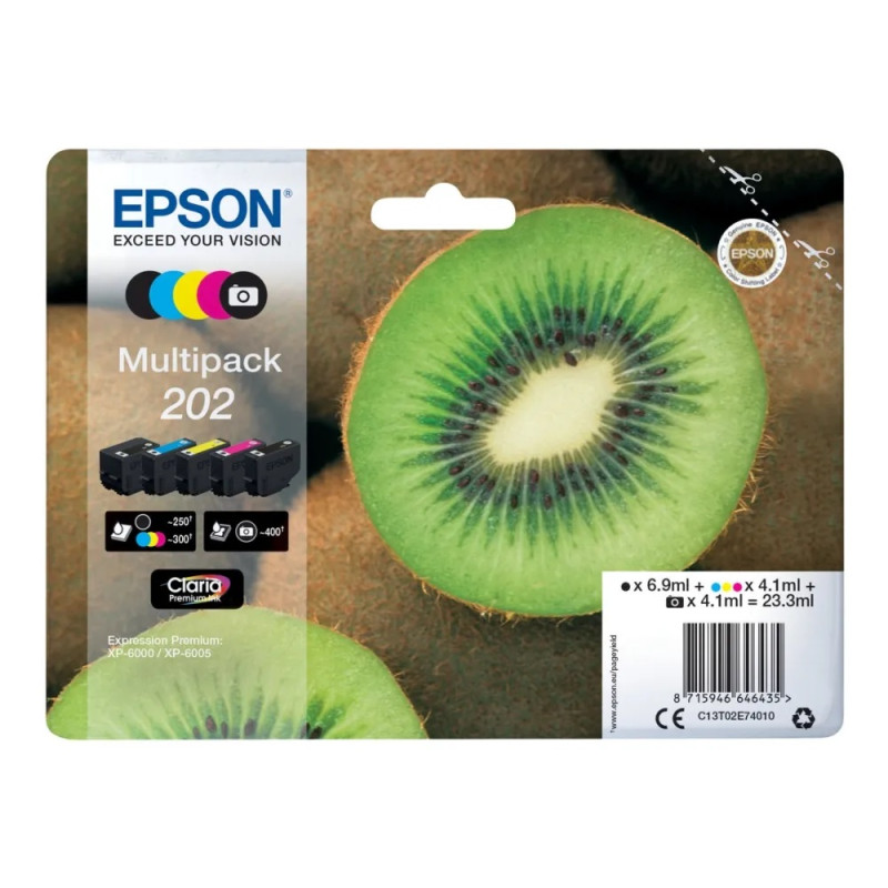 Epson 202 original MultiPack blækpatroner bulk