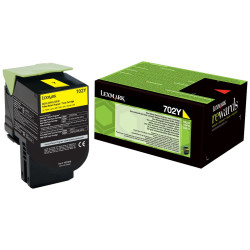 Lexmark 702Y original Gul toner 70C20Y0 bulk