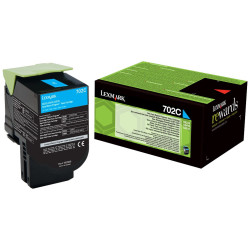 Lexmark 702C original Cyan toner 70C20C0 bulk
