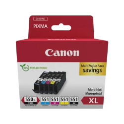 Canon PGI-550XL/CLI-551 PGBK/C/M/Y/BK 5 originale blækpatroner Multipack bulk