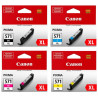 Canon CLI 571XL C/MY/BK Multipack blækpatroner