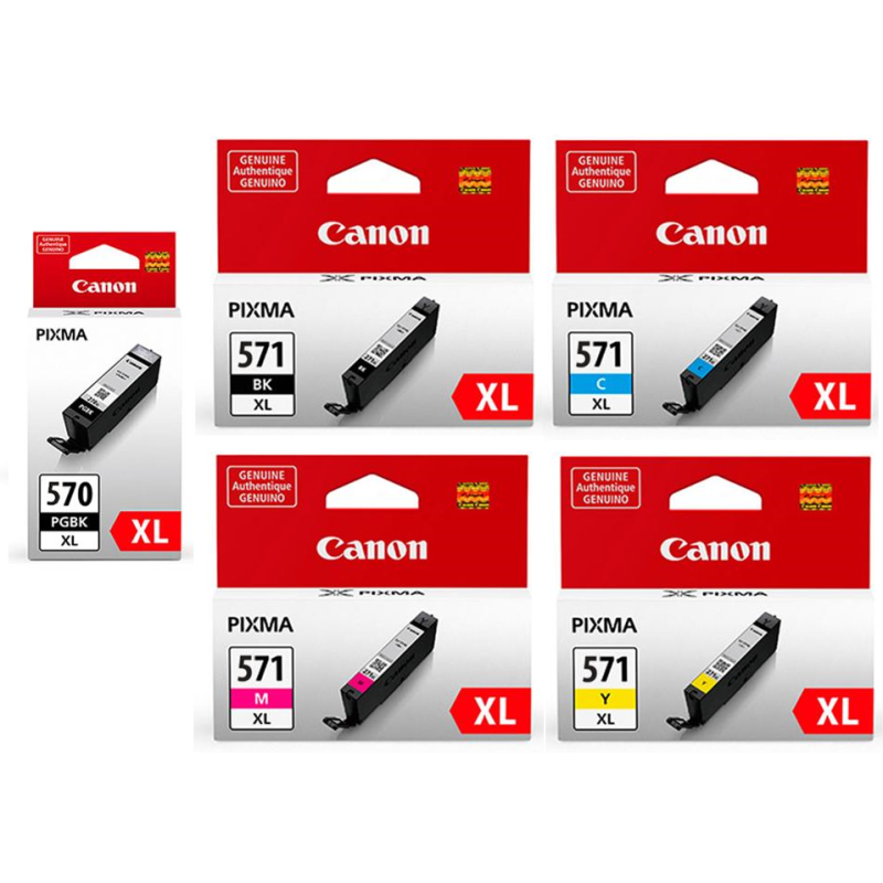 Canon PGBK 570XL/CLI 571XL C/MY/BK Multipack blækpatroner bulk