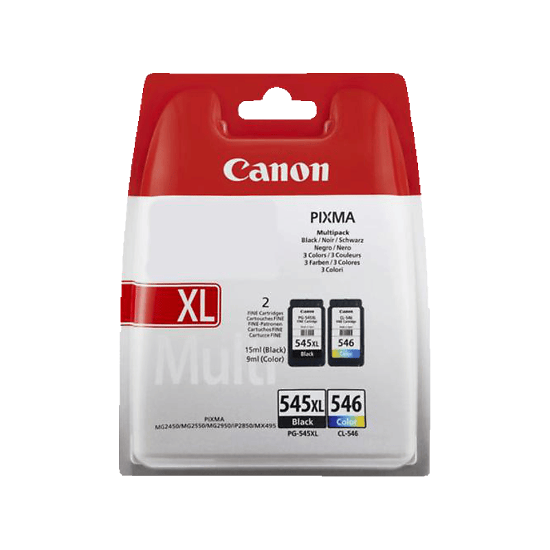 Canon PG 545XL/CL 546 CMYB original MultiPack blækpatroner