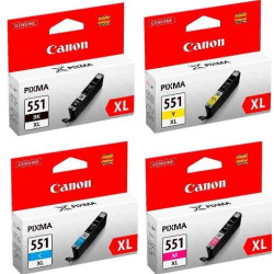 Canon CLI 551XL C/MY/BK Multipack blækpatroner