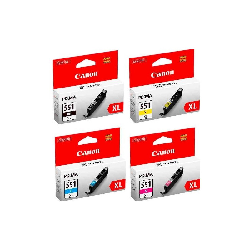 Canon CLI 551XL C/MY/BK Multipack blækpatroner