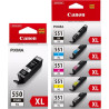 Canon PGBK 550XL/CLI 551XL C/MY/BK/GY Multipack blækpatroner bulk