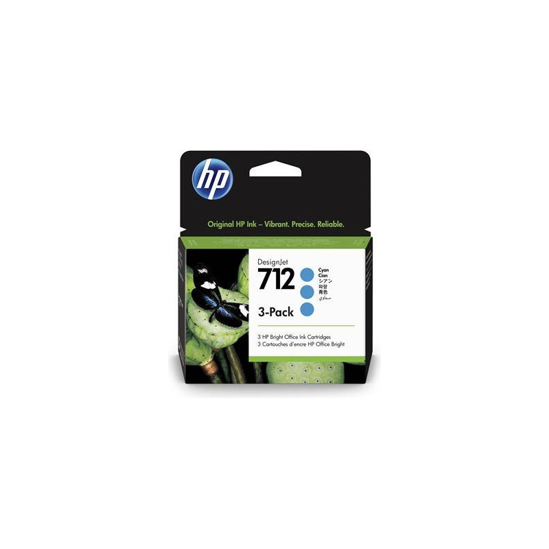 HP 712 29-ml original Cyan 3-Pack