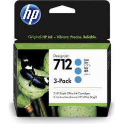 HP 712 29-ml original Cyan 3-Pack OD
