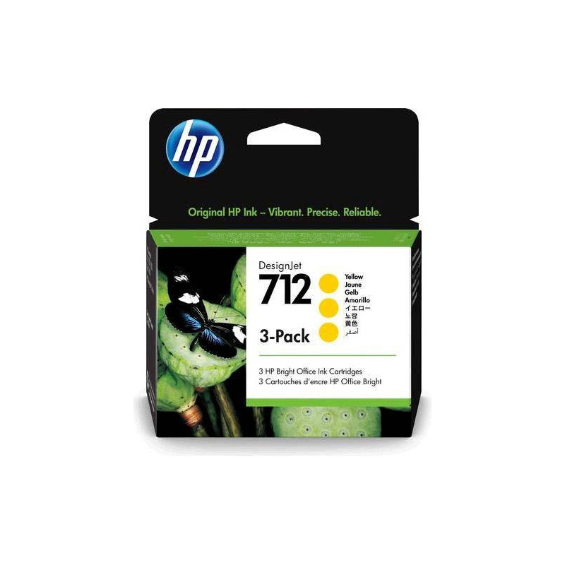 HP 712 29-ml original Gul 3-Pack OD