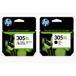 HP 305XL 3 farvet/305XL sort original MultiPack blækpatroner OD