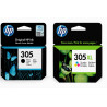 HP 305XL 3 farvet/305 sort original MultiPack blækpatroner OD