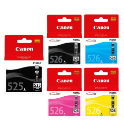 Canon PGI 525 PGBK/CLI 526 BK/C/M/Y originale Blækpatroner